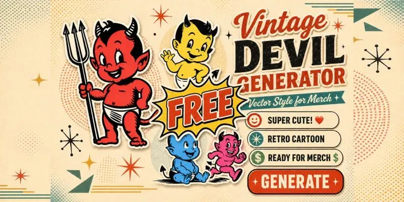 Vintage Devil Mascot Vectors generated by undefined
