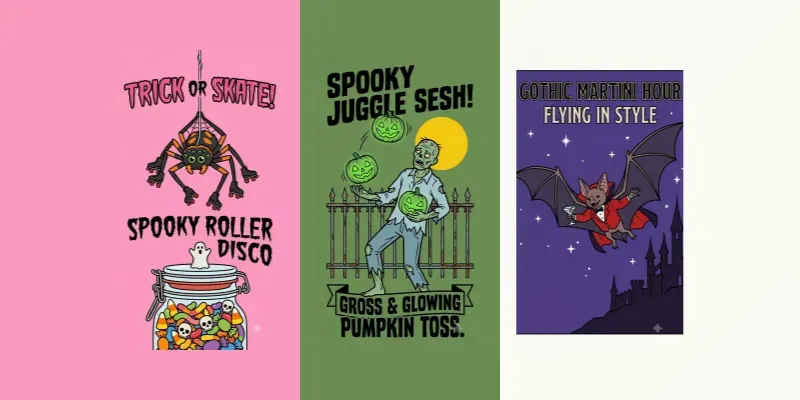 Halloween Flat Character Illustrations generated by undefined