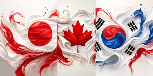 Abstract Flowing Flag Art generated by chatgpt-image