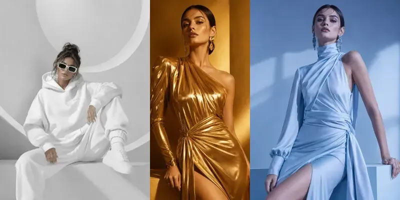 Monochromatic Fashion Editorials generated by undefined