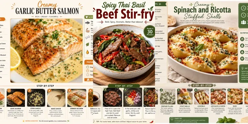 Culinary Recipe Infographic Gens generated by undefined