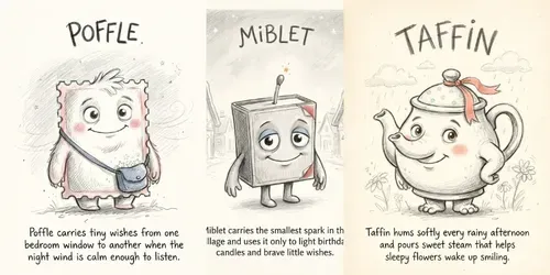 Raw Pencil Story Monsters generated by gemini-image