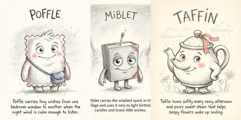 Raw Pencil Story Monsters generated by undefined