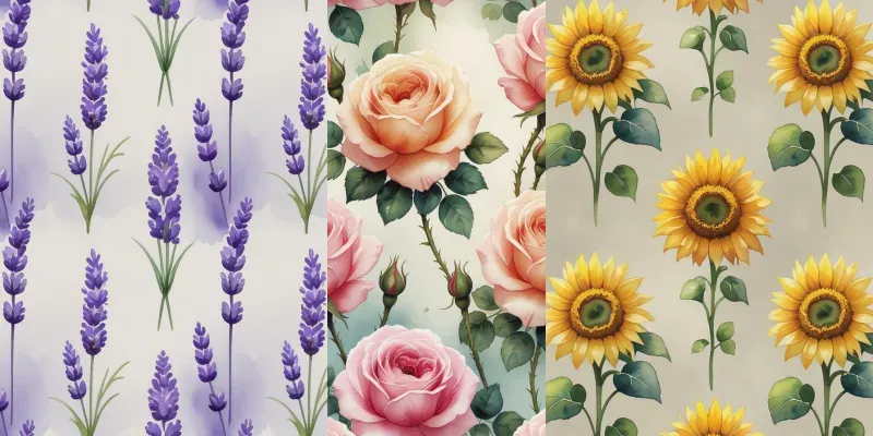 Repeating Flowers generated by undefined