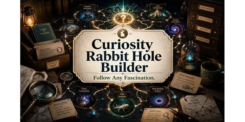 Curiosity Rabbit Hole Builder generated by undefined