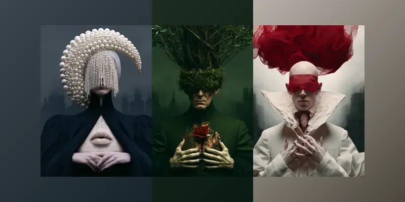 Beautifully Unsettling Portraits generated by undefined