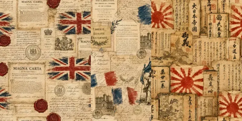 Vintage Heritage Flag Patterns generated by undefined