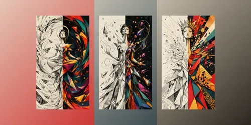 Dichotomous Haute Couture Collections generated by chatgpt-image