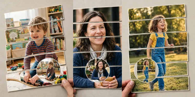 Portrait Slice Effect Generator