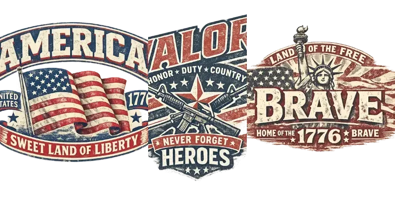 Retro Vintage America Tshirt Designs generated by undefined