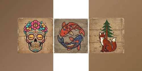 Folk Art Stencil Generator generated by gemini-image