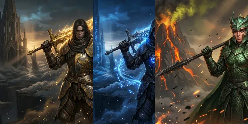 Aaa Dark Fantasy Game Key Art generated by undefined