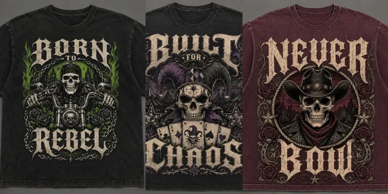 Gothic Streetwear Skull Generator generated by undefined