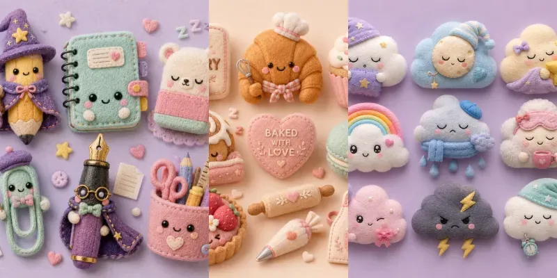 Kawaii Plush 3D Icon Worlds generated by undefined