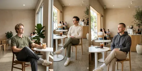 Effortless Minimalist Lifestyle Portraits generated by gemini-image