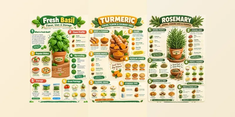 Herbs Spices Infographic Guides