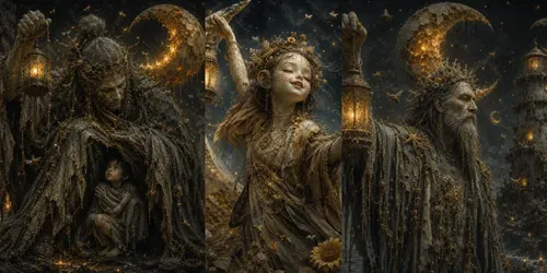 Honeycomb Moon Keepers generated by chatgpt-image