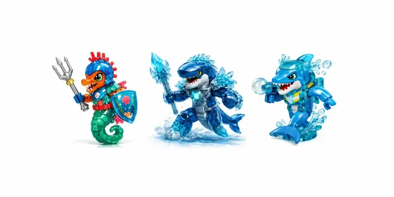 Aqua Bricks Ocean Beast Lego Series generated by undefined