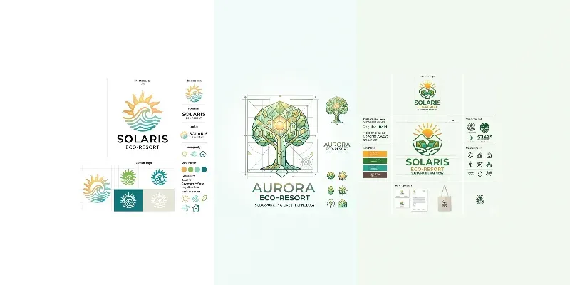 Eco Resort Logos And Branding Systems generated by undefined