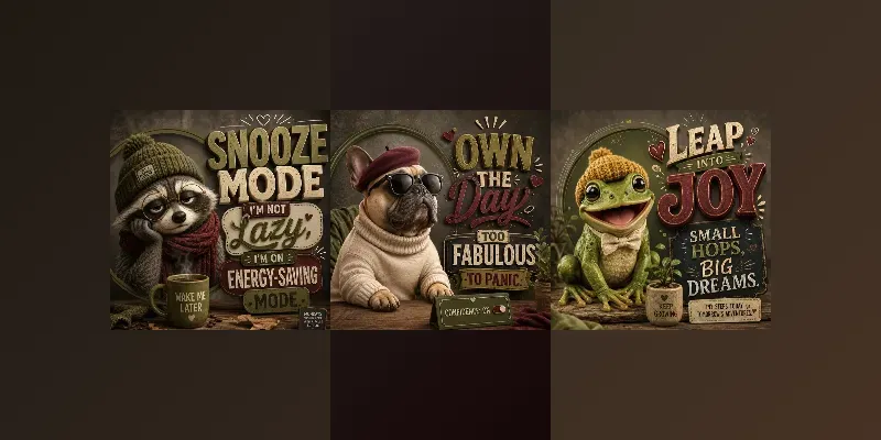 Whimsical 3D Character Posters generated by undefined