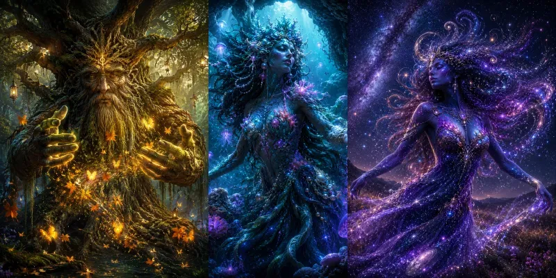 Customizable Nature Spirit Fantasies generated by undefined
