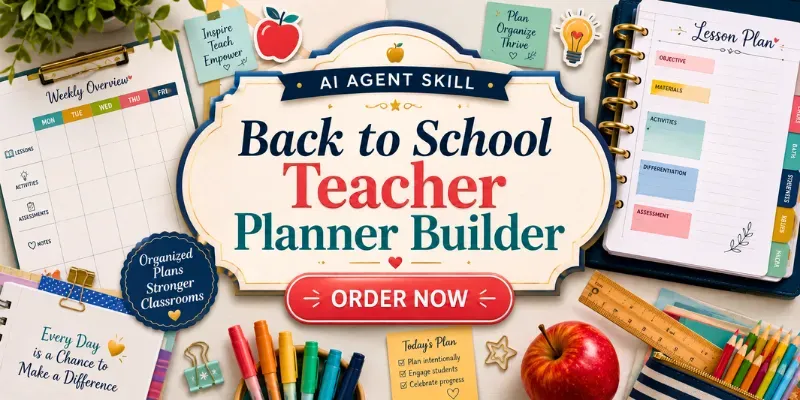 Back To School Teacher Planner Builder generated by undefined