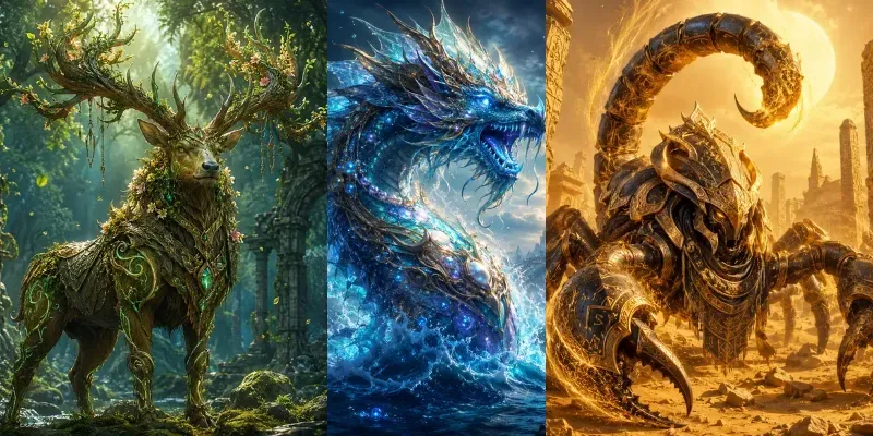 Elemental Guardian Portraits generated by undefined