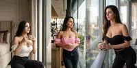 Models With Bustier Tops And Coffee Poses gemini-image prompt mini thumbnail