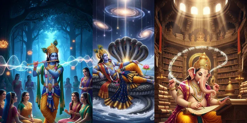 Divine Illuminations 8k Mystical Hindu generated by undefined