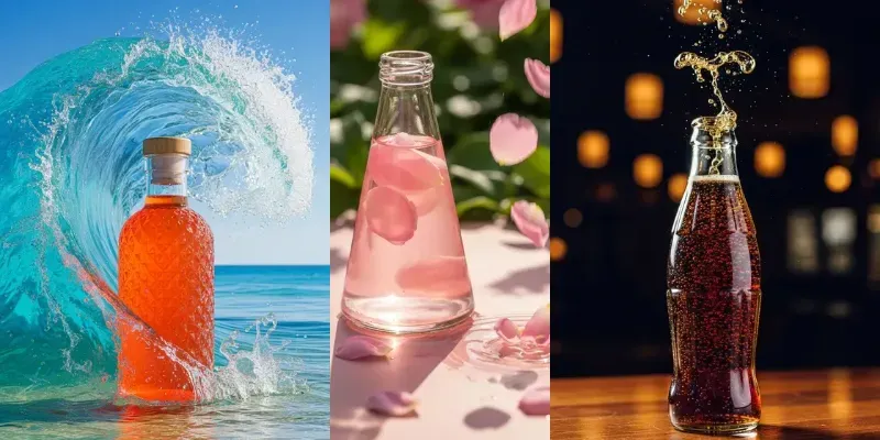 Dynamic Macro Photos For Soft Drinks generated by undefined