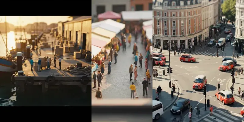 Realistic Tiltshift Miniature Videos generated by undefined