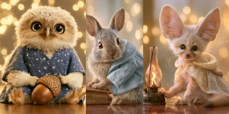 Cinematic Animal Whimsical Explorers generated by undefined