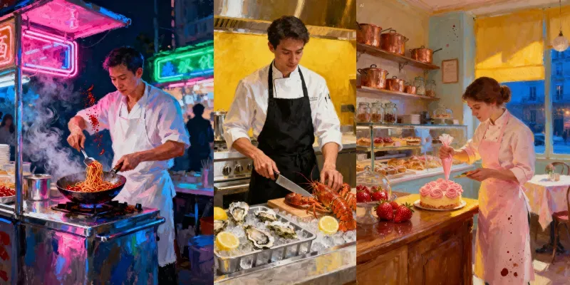 Aesthetic Painted Chef Activity Art generated by undefined