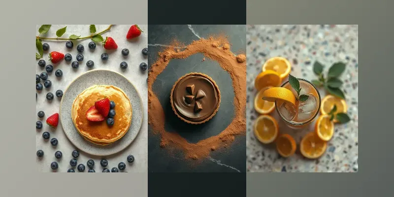 Commercial Coffee Bakery Flatlays generated by undefined