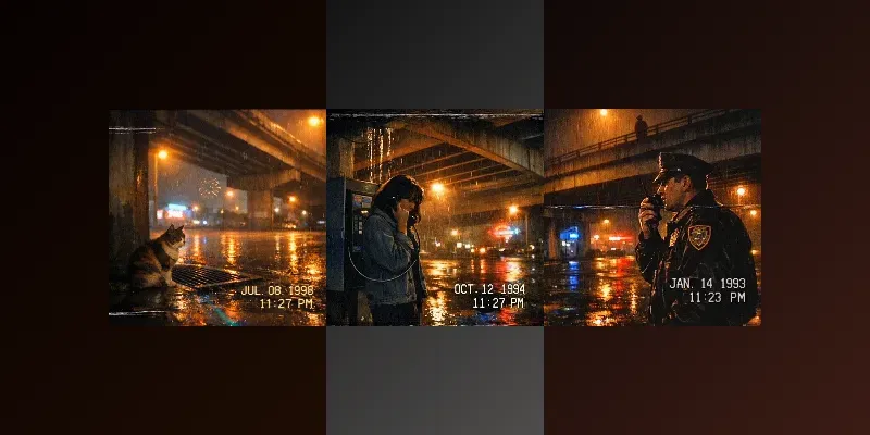 Rainy VHS Overpass Scene Builders generated by undefined