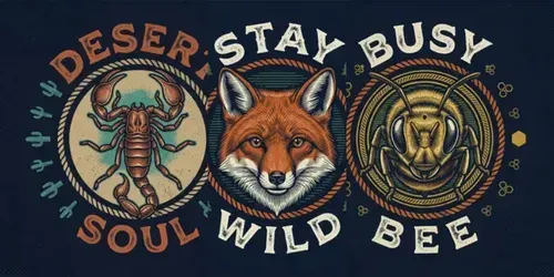 Vintage Retro Badge Animal Art generated by gemini-image