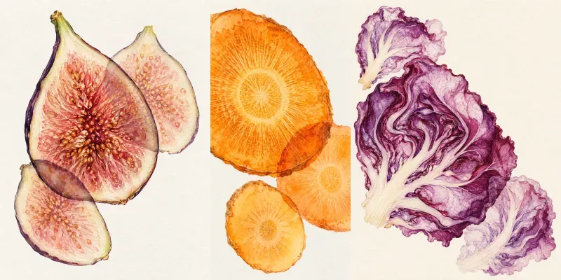 Culinary Watercolor Art Prints
