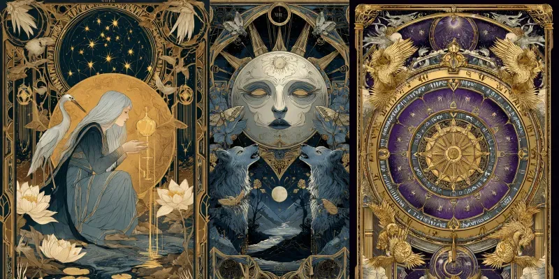 Tarot Card Art Illustration Generator generated by undefined