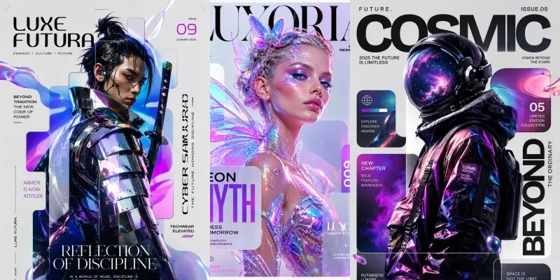 Neo Fashion Editorial Poster Pack generated by undefined