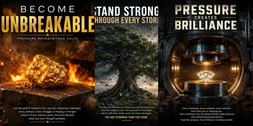 Fires Of Strength Motivational Posters generated by chatgpt-image