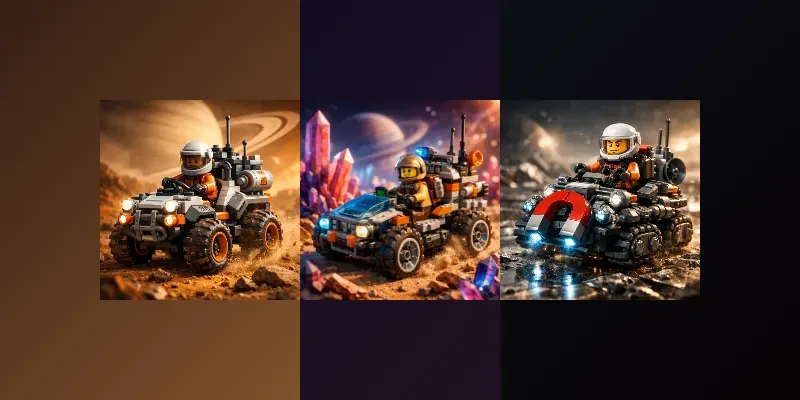 Cinematic Lego Planetary Explorations X generated by undefined