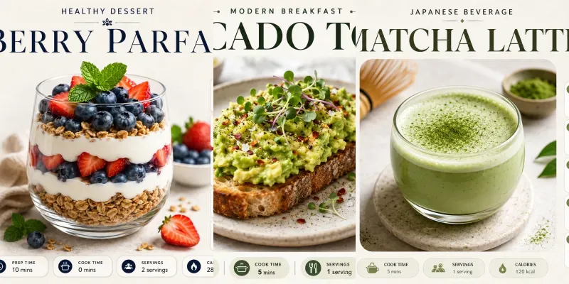 Professional Recipe Infographic Creators generated by undefined