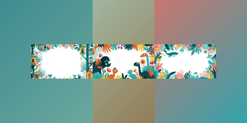 Playful Childrens Story Borders generated by undefined