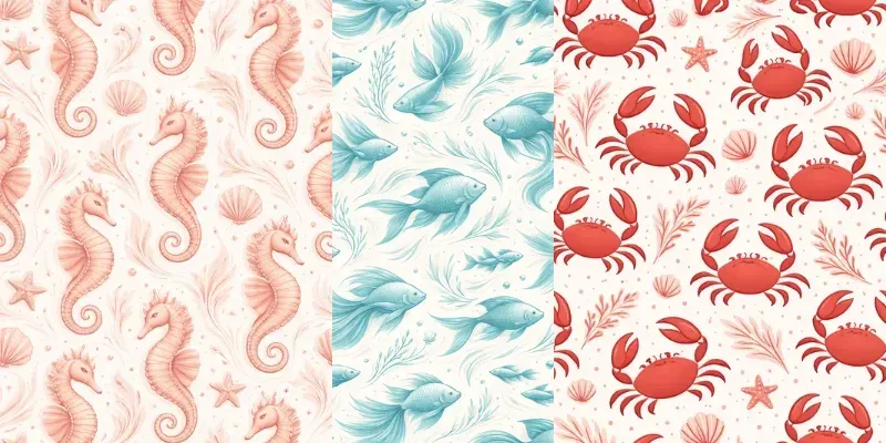 Elegant Marine Pattern Collections generated by undefined