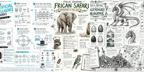 Handdrawn Sketchnote Infographics generated by chatgpt-image