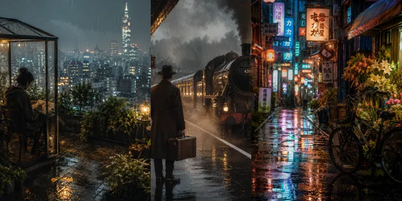 Cinematic Rain Moods generated by undefined