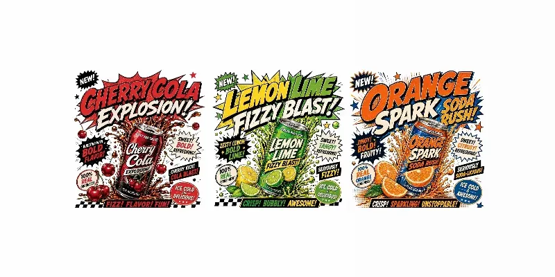 Retro Popart Soda Poster Packs generated by undefined