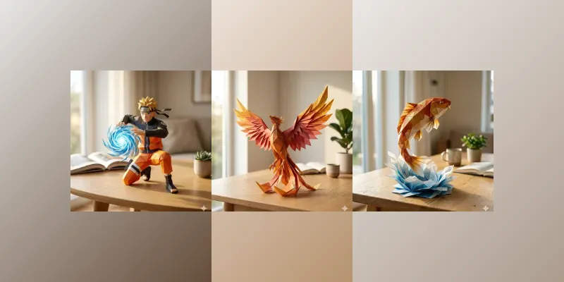Premium Origami Paper Art Sculpture generated by undefined