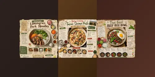 Vintage Recipe Infographics generated by chatgpt-image