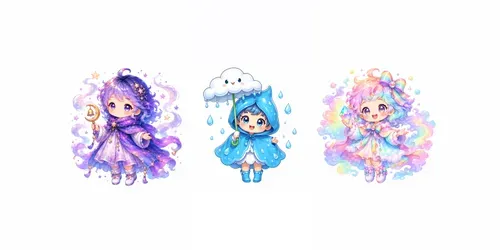 Seasonal Weather Spirit Creators generated by chatgpt-image